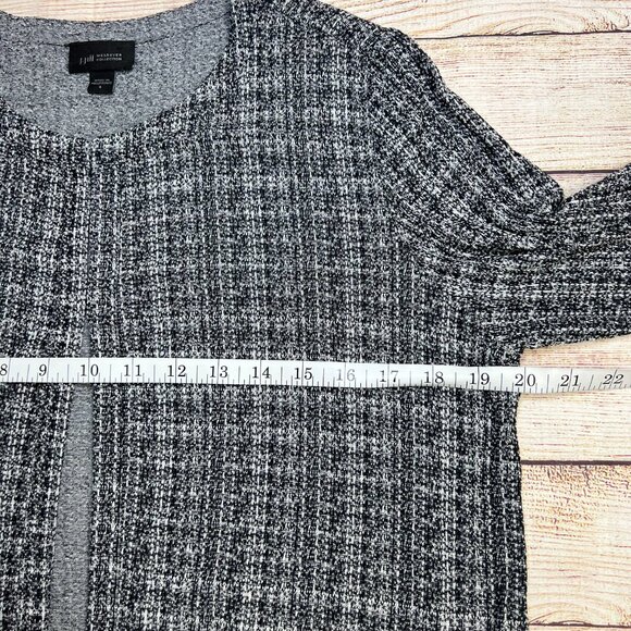 J.Jill Wearever Collection Black White Tweed Open Front Cardigan Size Small - Picture 8 of 14